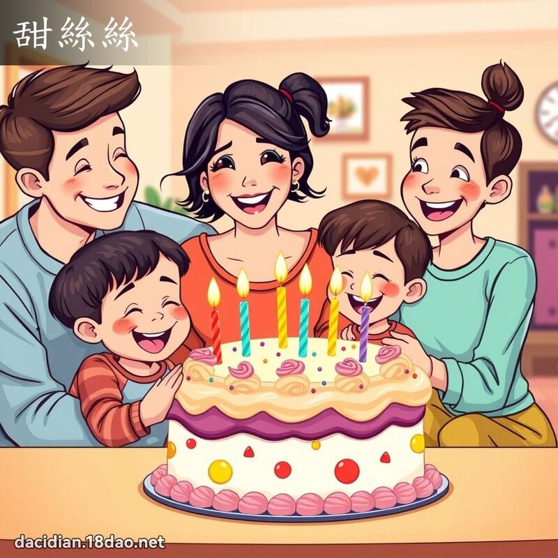 甜丝丝 - 国语大辞典配图