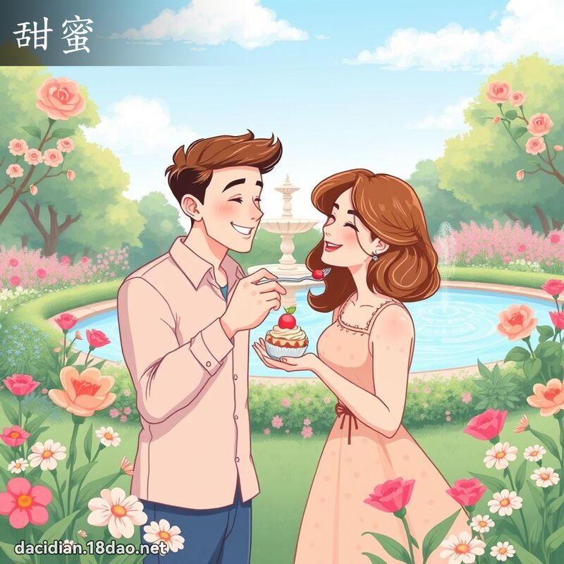甜蜜 - 国语大辞典配图