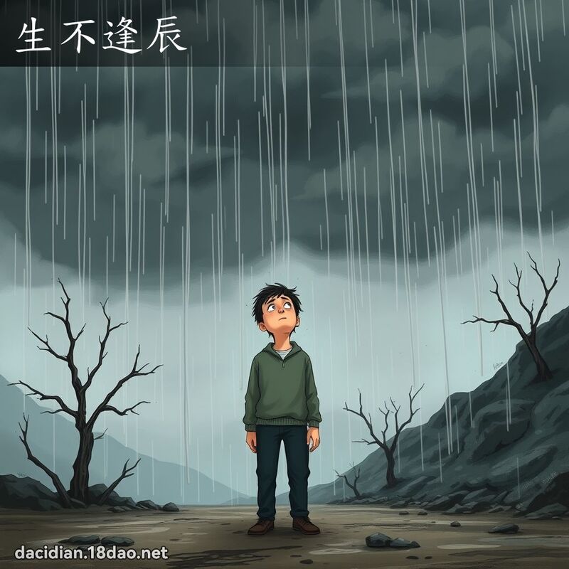 生不逢辰 - 國語大辭典配圖