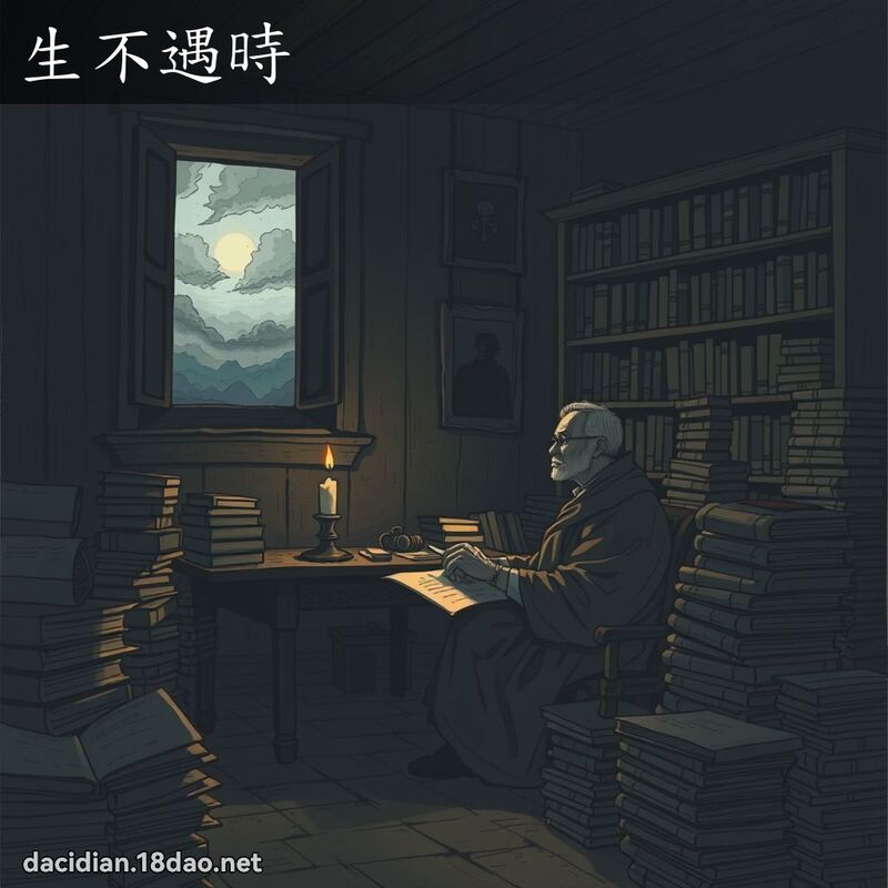 生不遇時 - 國語大辭典配圖
