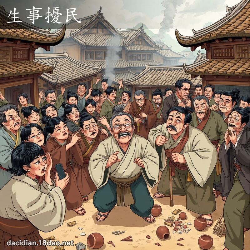 生事擾民 - 國語大辭典配圖