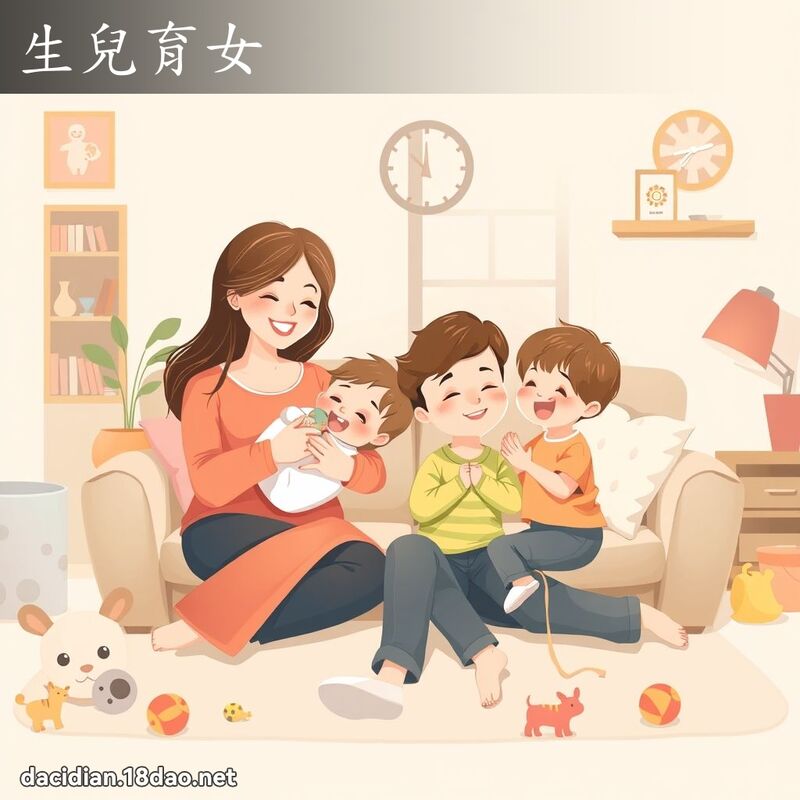 生儿育女 - 国语大辞典配图