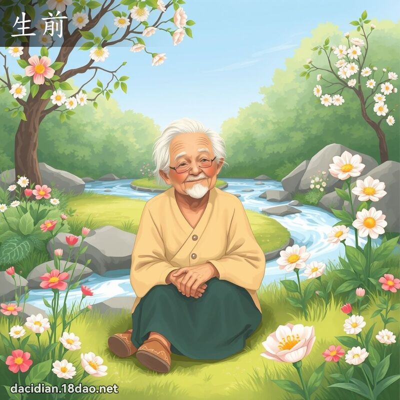 生前 - 国语大辞典配图