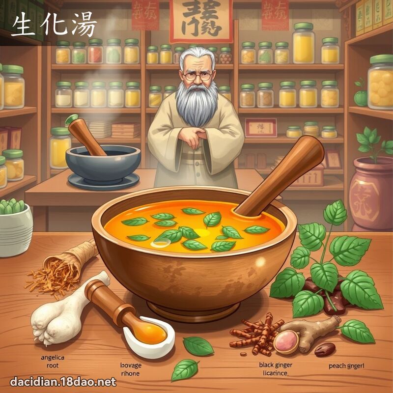 生化湯 - 國語大辭典配圖