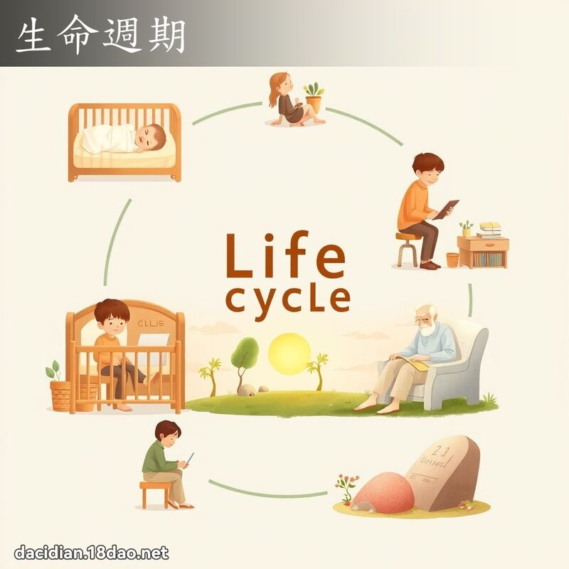 生命週期 - 國語大辭典配圖