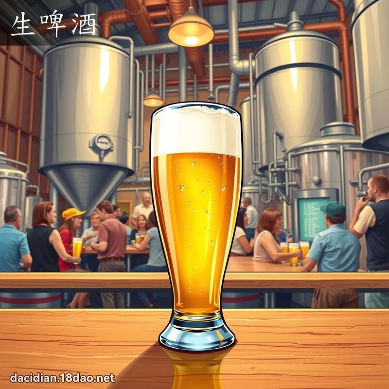 生啤酒 - 国语大辞典配图