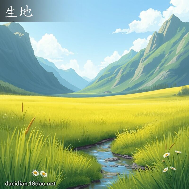 生地 - 國語大辭典配圖