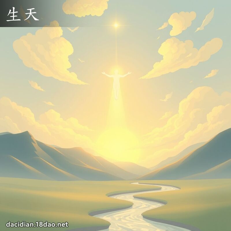 生天 - 国语大辞典配图
