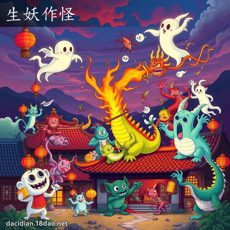 生妖作怪 - 国语大辞典配图