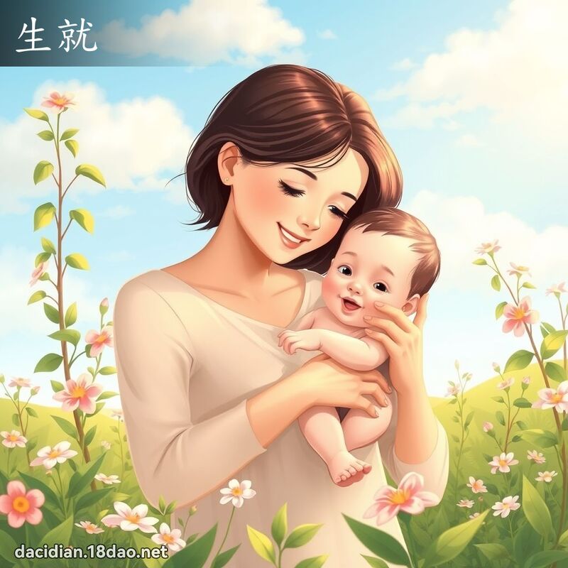 生就 - 國語大辭典配圖