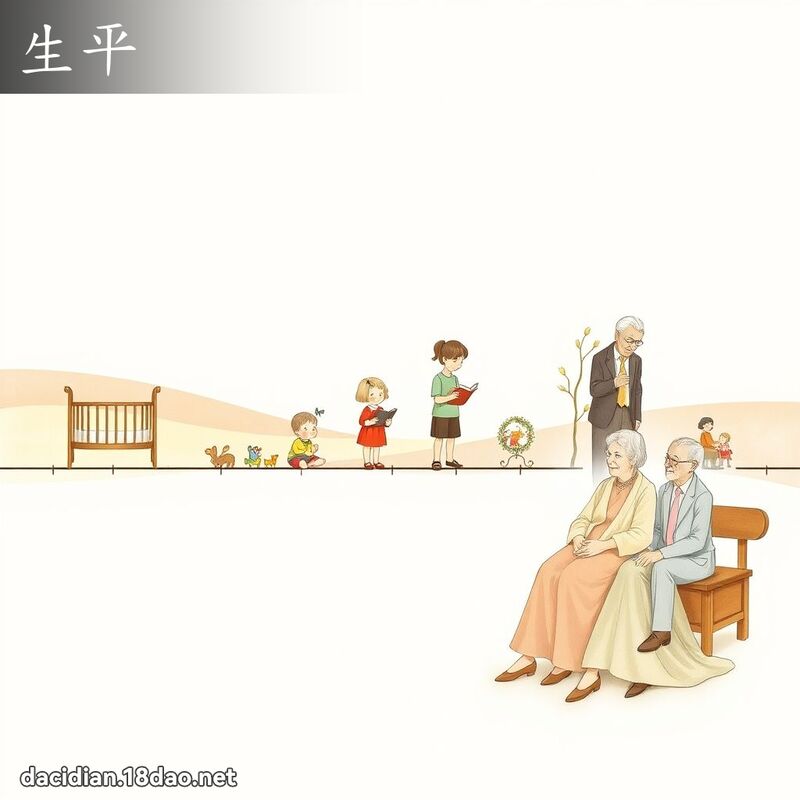 生平 - 国语大辞典配图