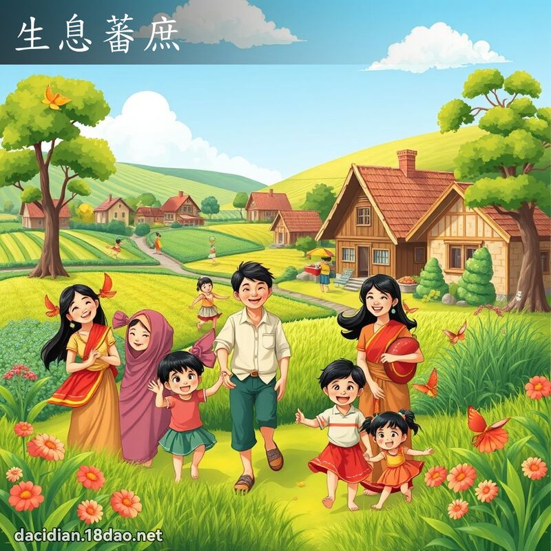 生息蕃庶 - 国语大辞典配图