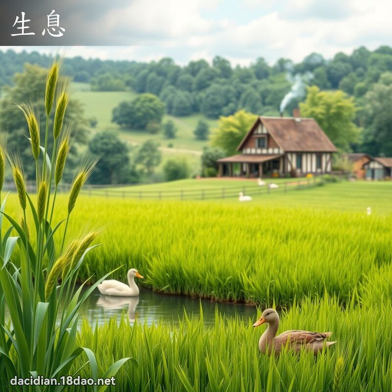 生息 - 國語大辭典配圖