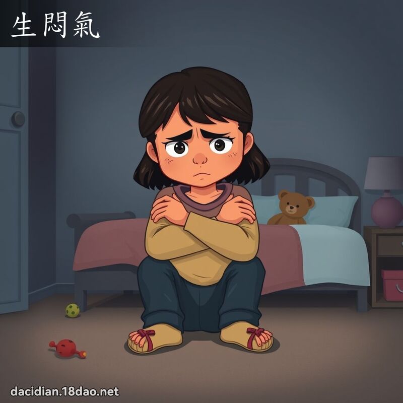 生闷气 - 国语大辞典配图