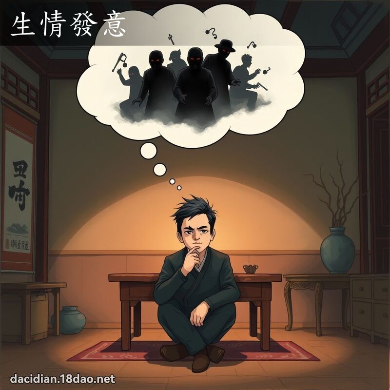 生情发意 - 国语大辞典配图