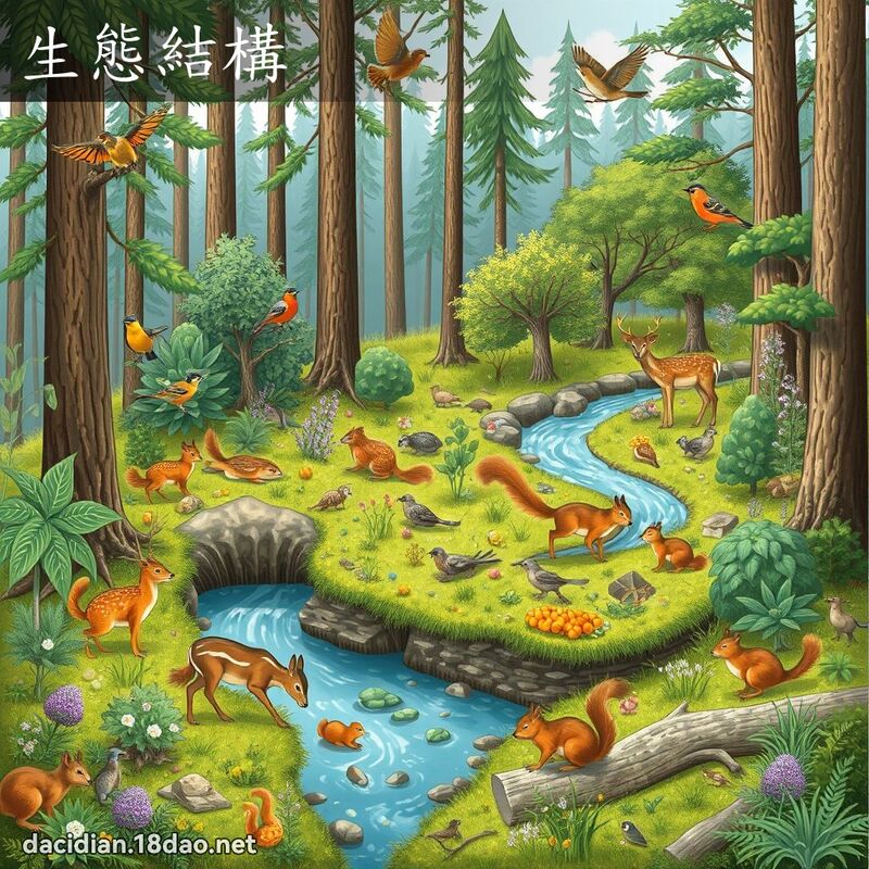 生態結構 - 國語大辭典配圖