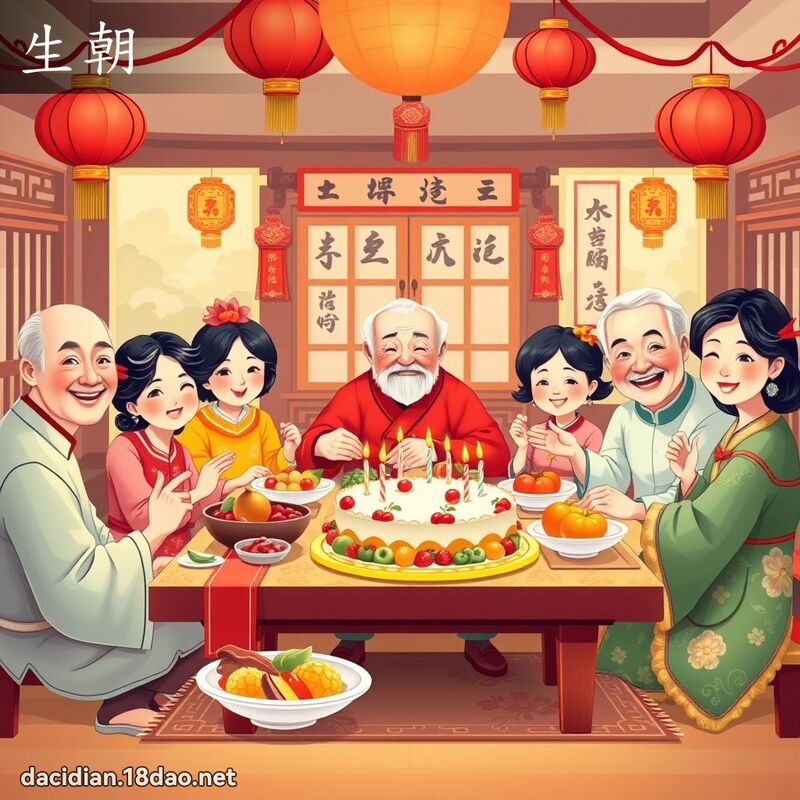 生朝 - 國語大辭典配圖