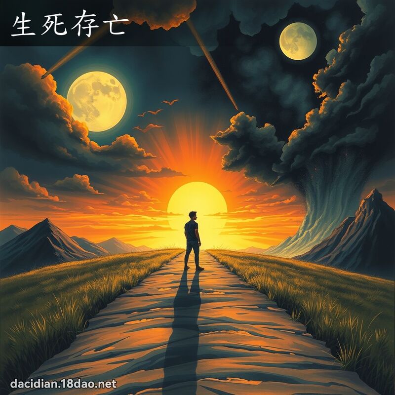 生死存亡 - 国语大辞典配图