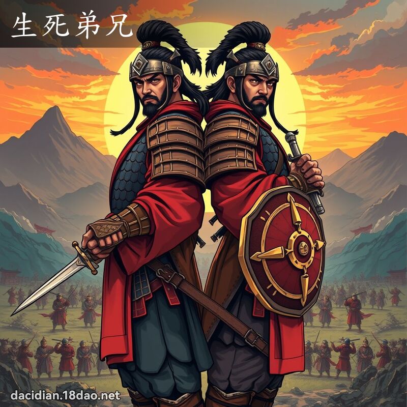 生死弟兄 - 国语大辞典配图