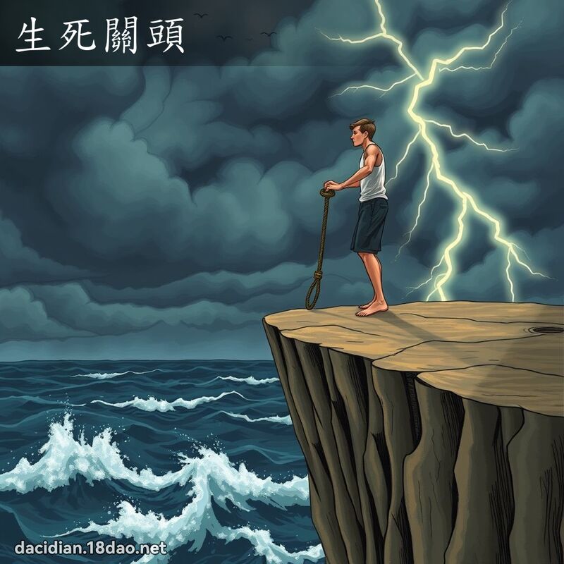 生死關頭 - 國語大辭典配圖