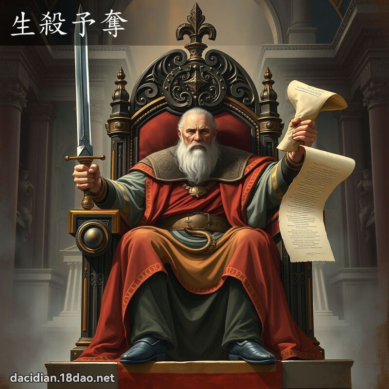生杀予夺 - 国语大辞典配图