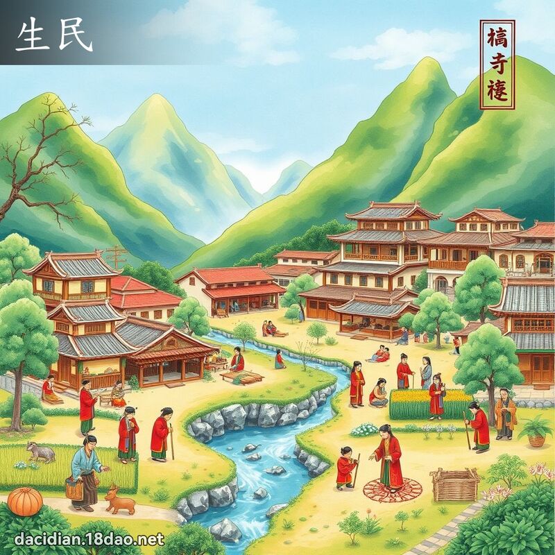 生民 - 國語大辭典配圖