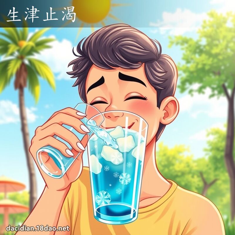 生津止渴 - 國語大辭典配圖