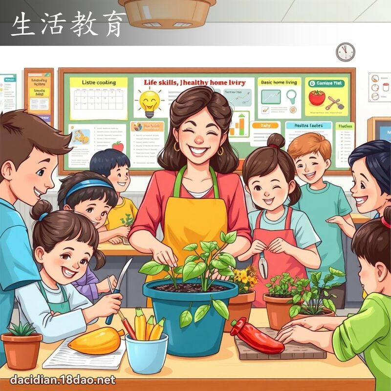 生活教育 - 國語大辭典配圖