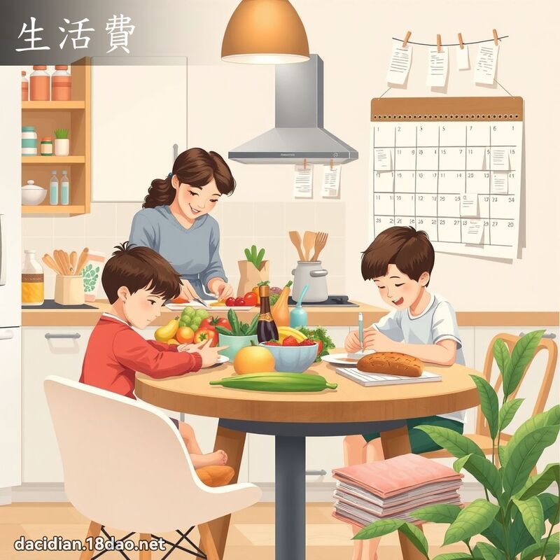 生活费 - 国语大辞典配图