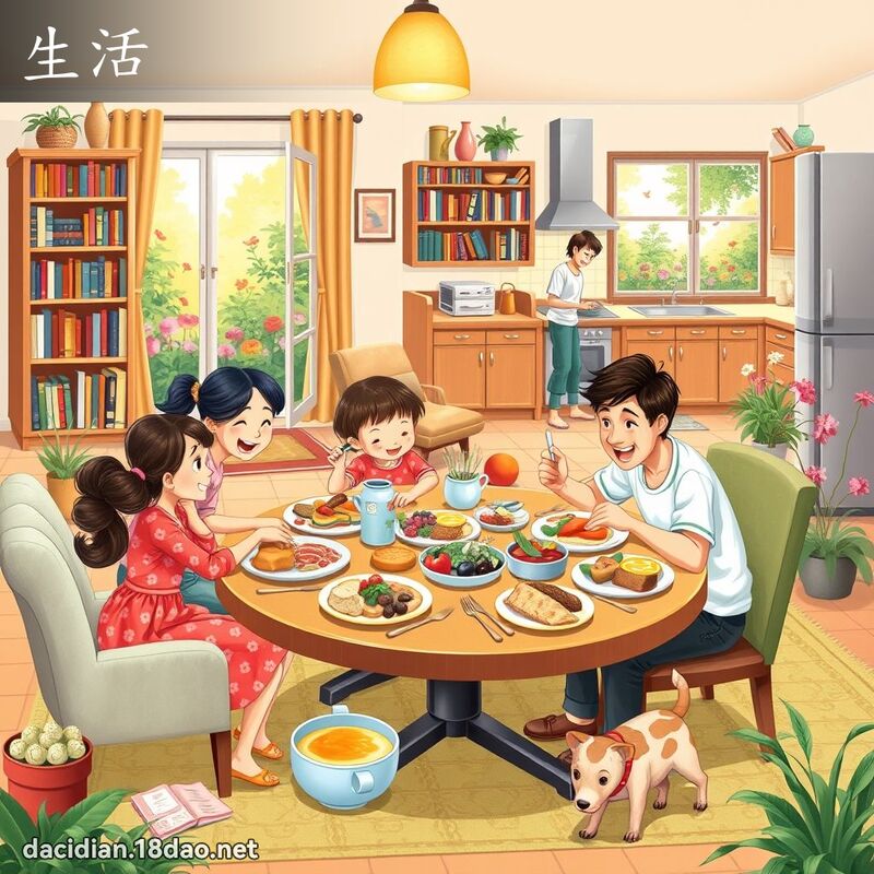 生活 - 国语大辞典配图