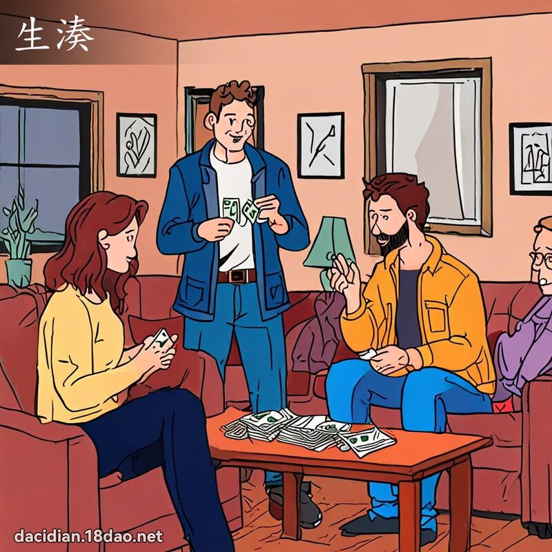 生凑 - 国语大辞典配图