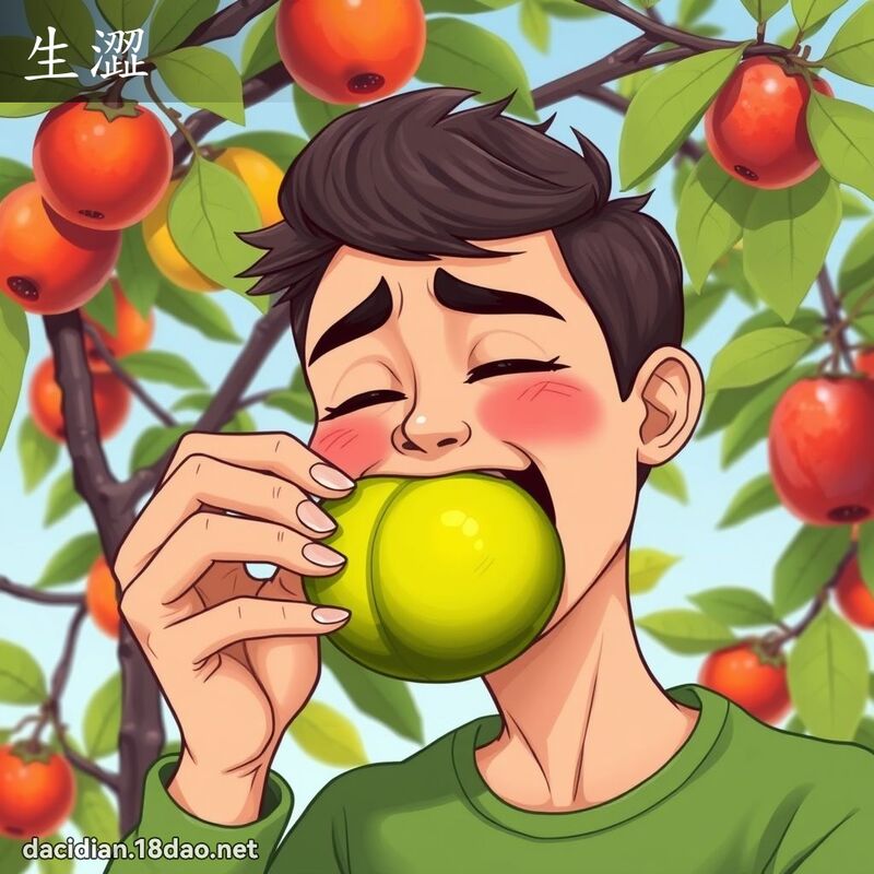 生涩 - 国语大辞典配图