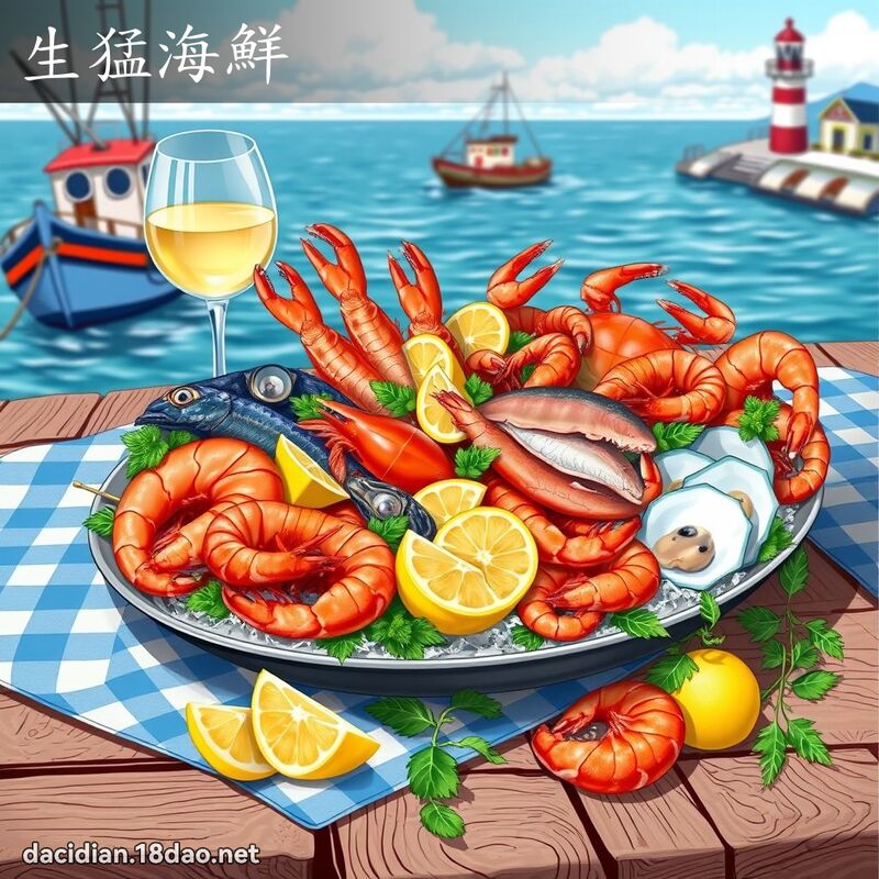生猛海鮮 - 國語大辭典配圖