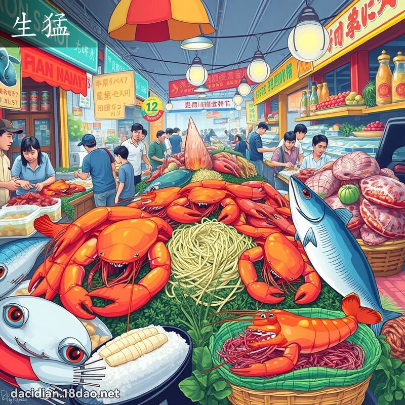生猛 - 國語大辭典配圖