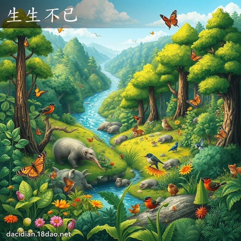 生生不已 - 國語大辭典配圖