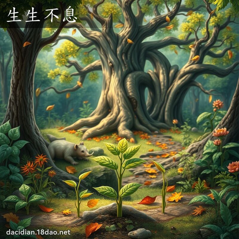 生生不息 - 國語大辭典配圖
