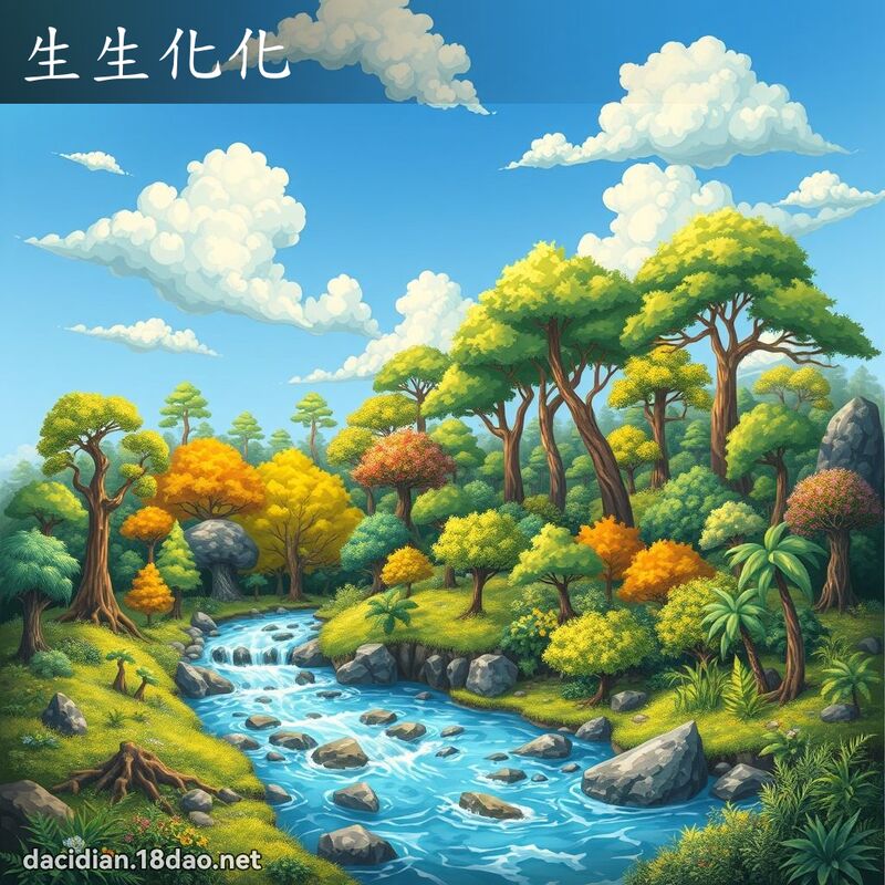 生生化化 - 國語大辭典配圖