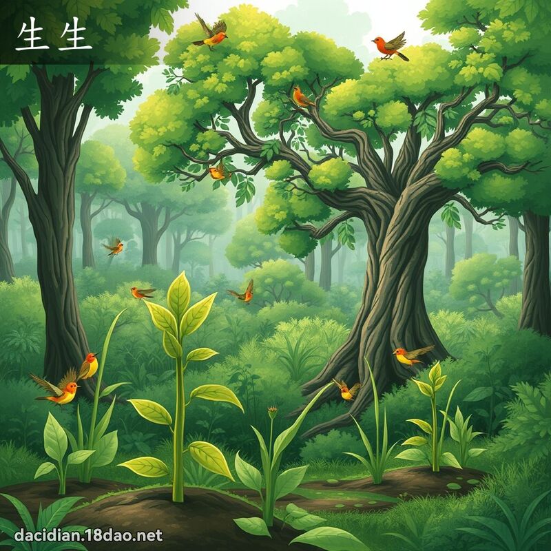 生生 - 國語大辭典配圖