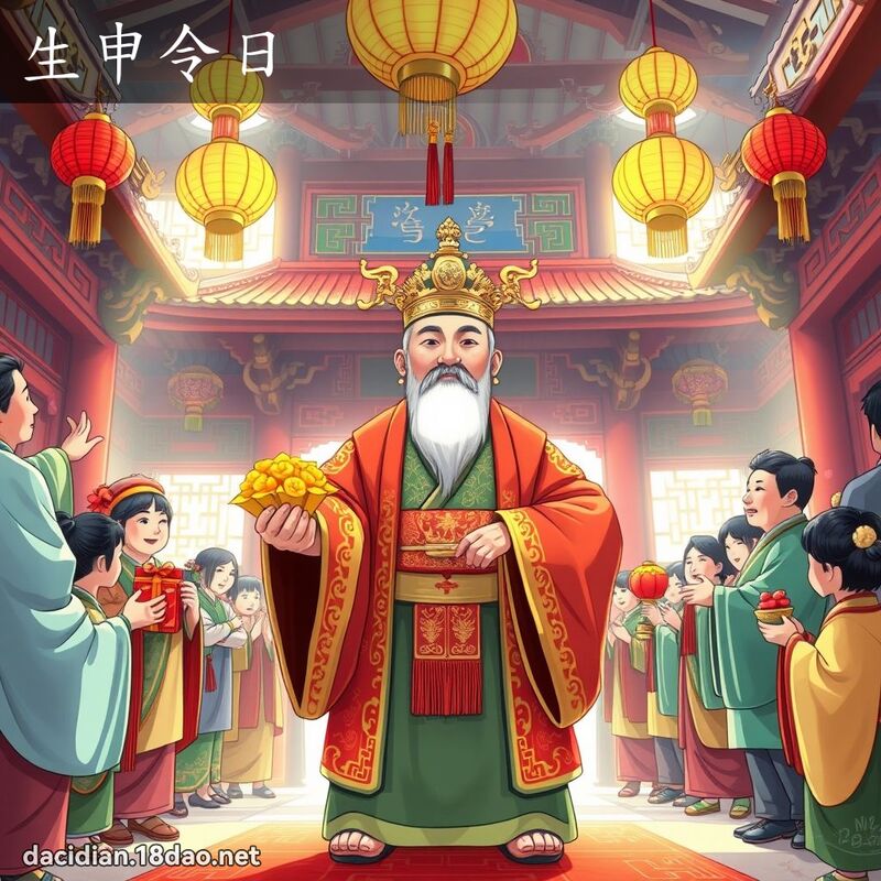 生申令日 - 國語大辭典配圖