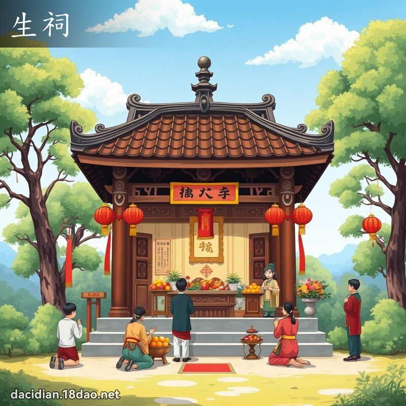 生祠 - 国语大辞典配图