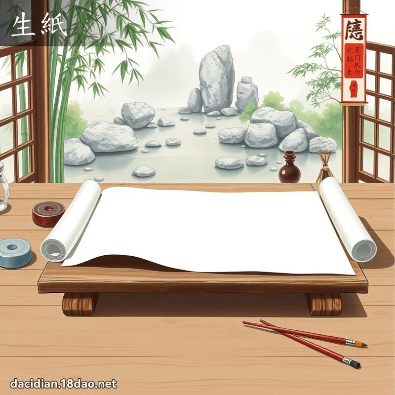 生紙 - 國語大辭典配圖