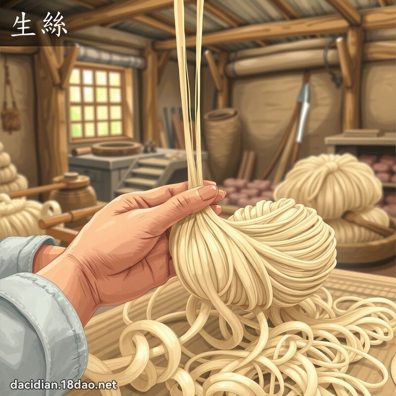 生丝 - 国语大辞典配图