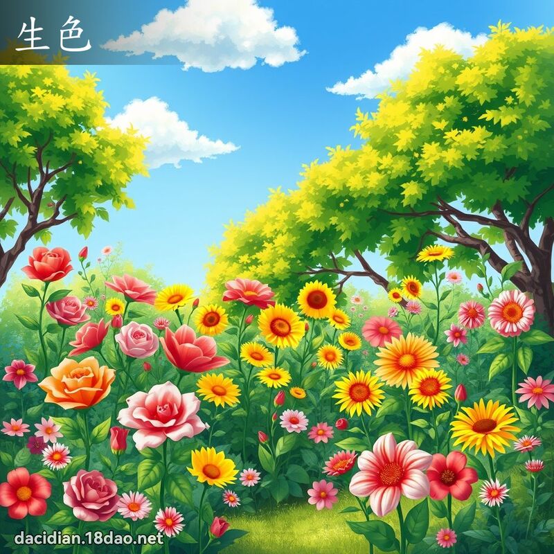 生色 - 国语大辞典配图