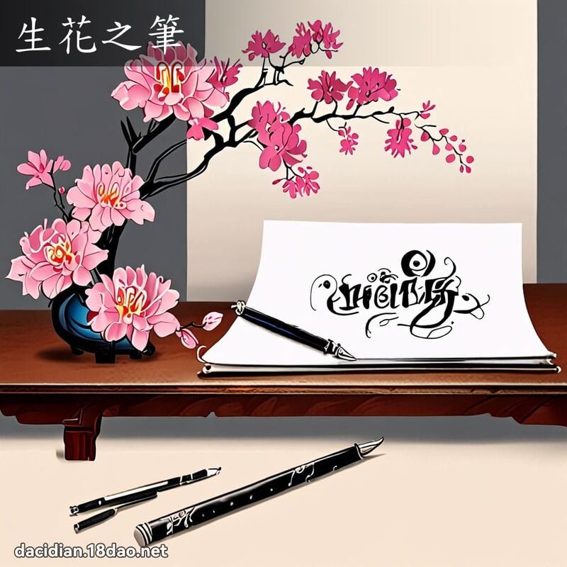 生花之笔 - 国语大辞典配图