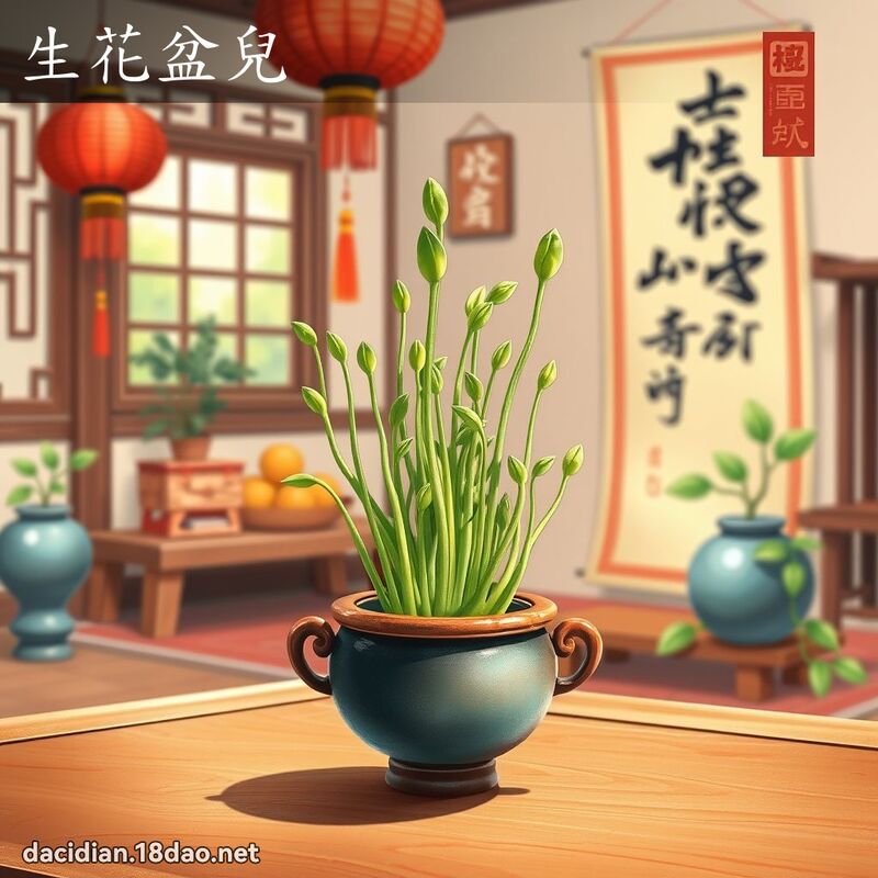 生花盆兒 - 國語大辭典配圖