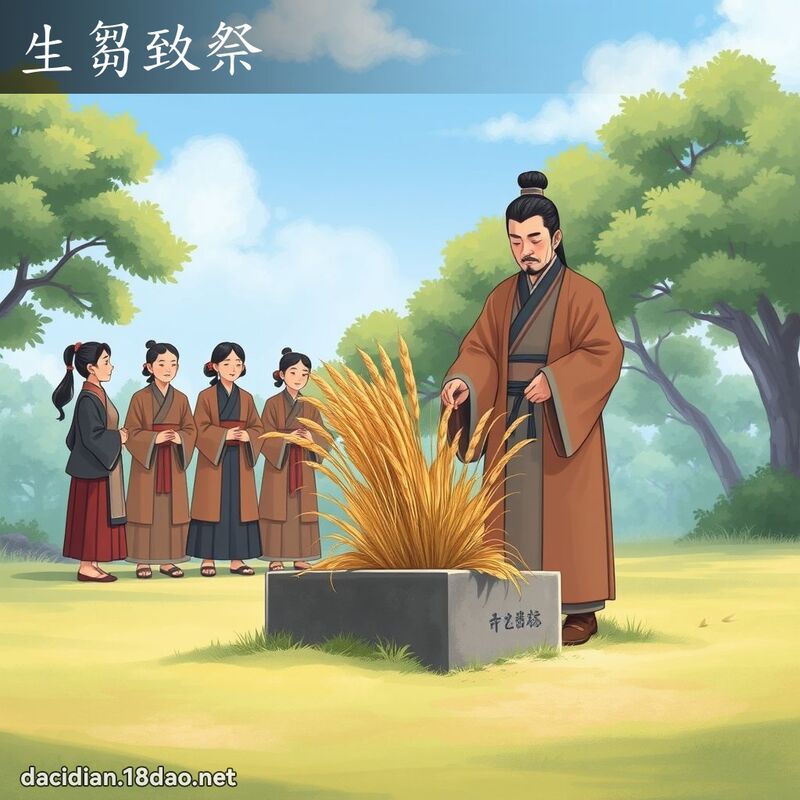 生芻致祭 - 國語大辭典配圖