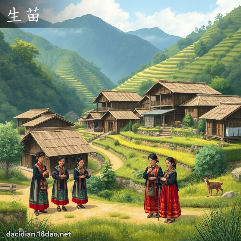 生苗 - 国语大辞典配图