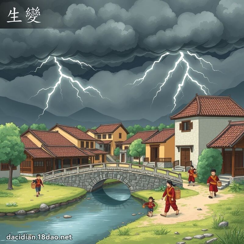 生變 - 國語大辭典配圖