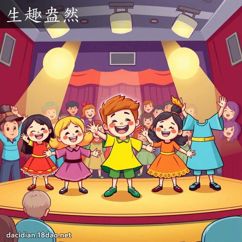 生趣盎然 - 國語大辭典配圖