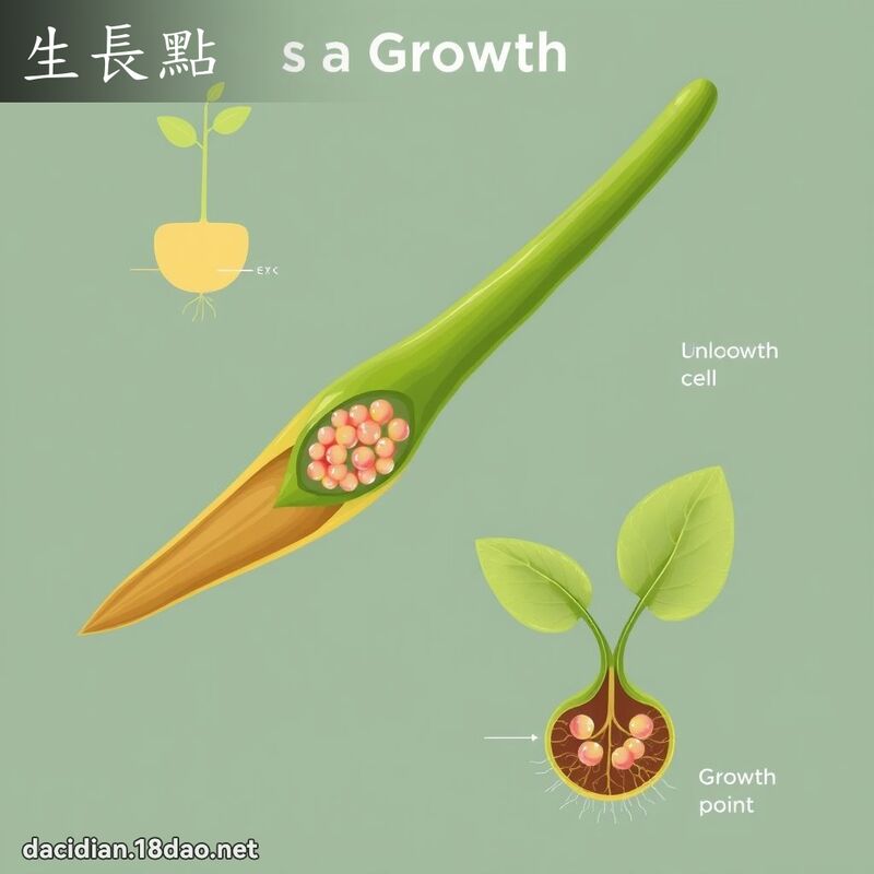 生长点 - 国语大辞典配图
